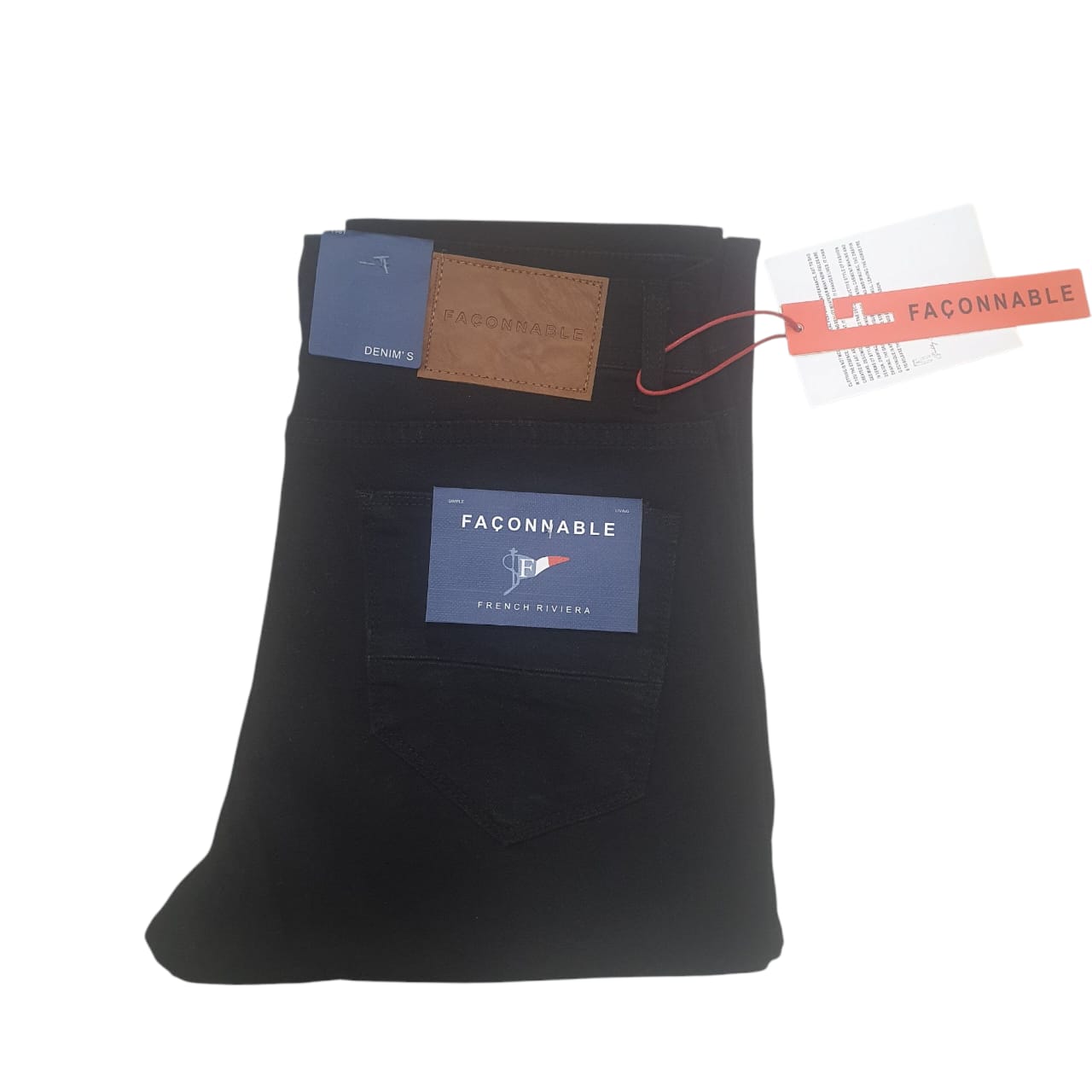 Slim Fit Jeans - Full Black - FCB