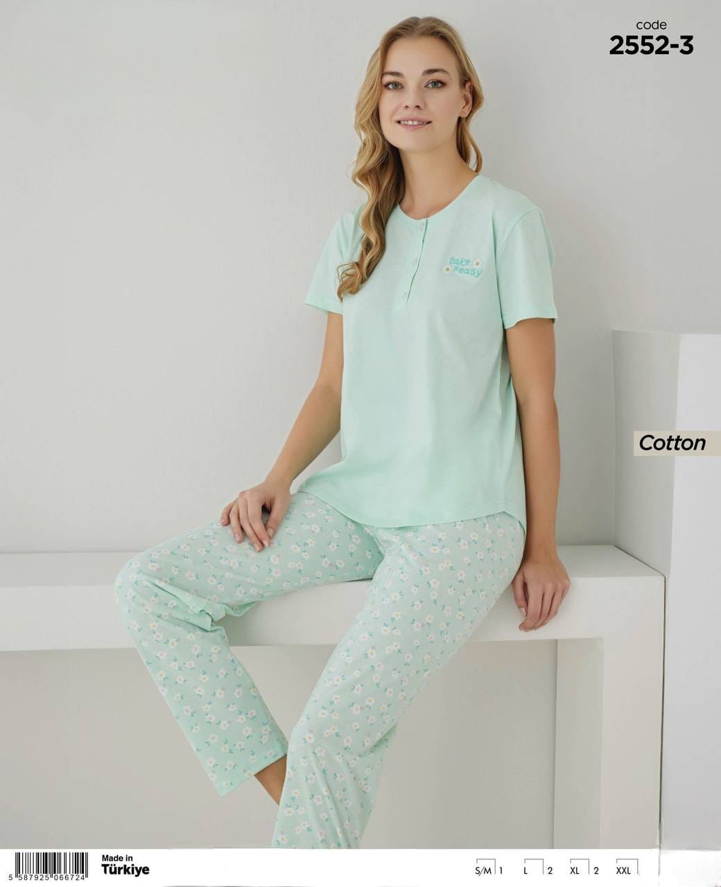 Mint Green Pyjama - Women - Take It Easy