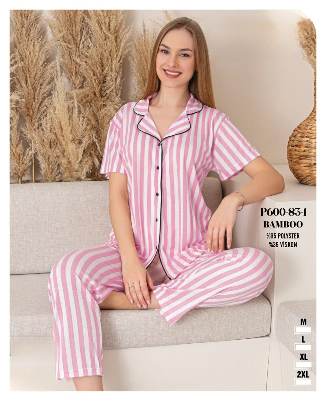 Pants + Shirt Pink Pyjama - Women