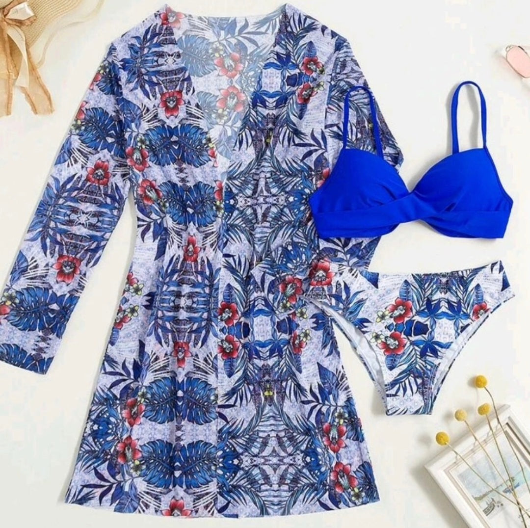Trendy Tropical Bikini - 3 pieces