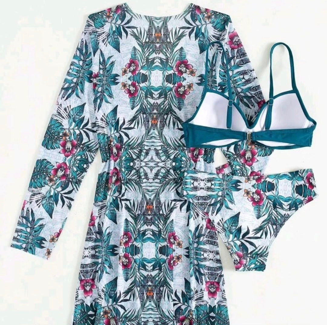 Trendy Tropical Bikini - 3 pieces
