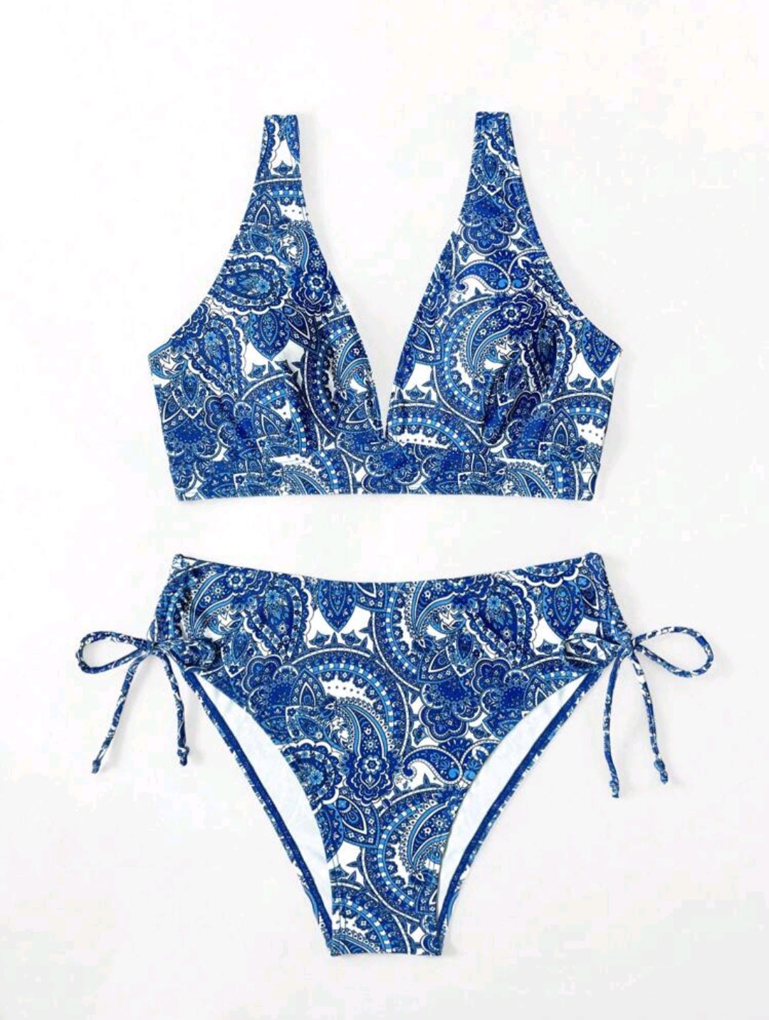 Trendy 2 Pieces Blue Bikini
