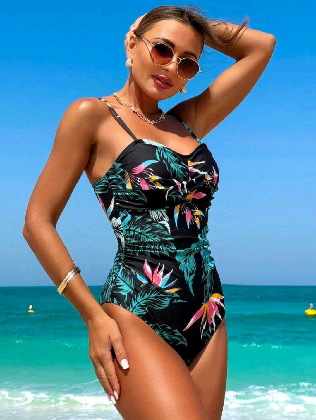 One Piece Colorful Swimwear