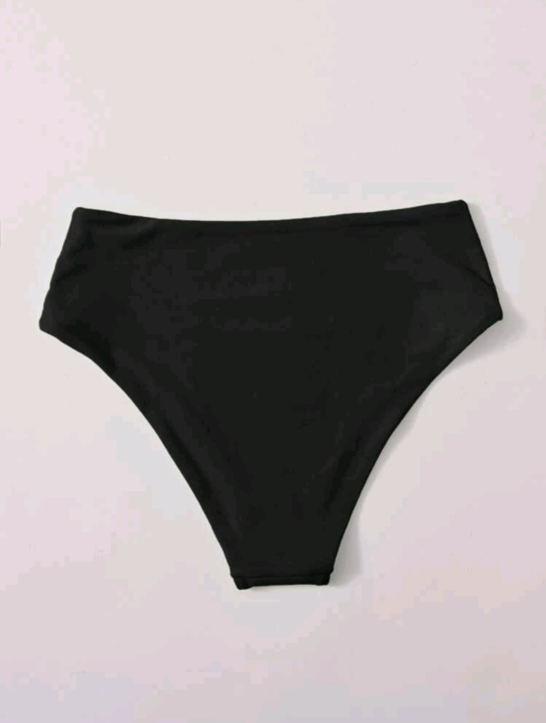 High Waisted Swimsuit Bottom - Black