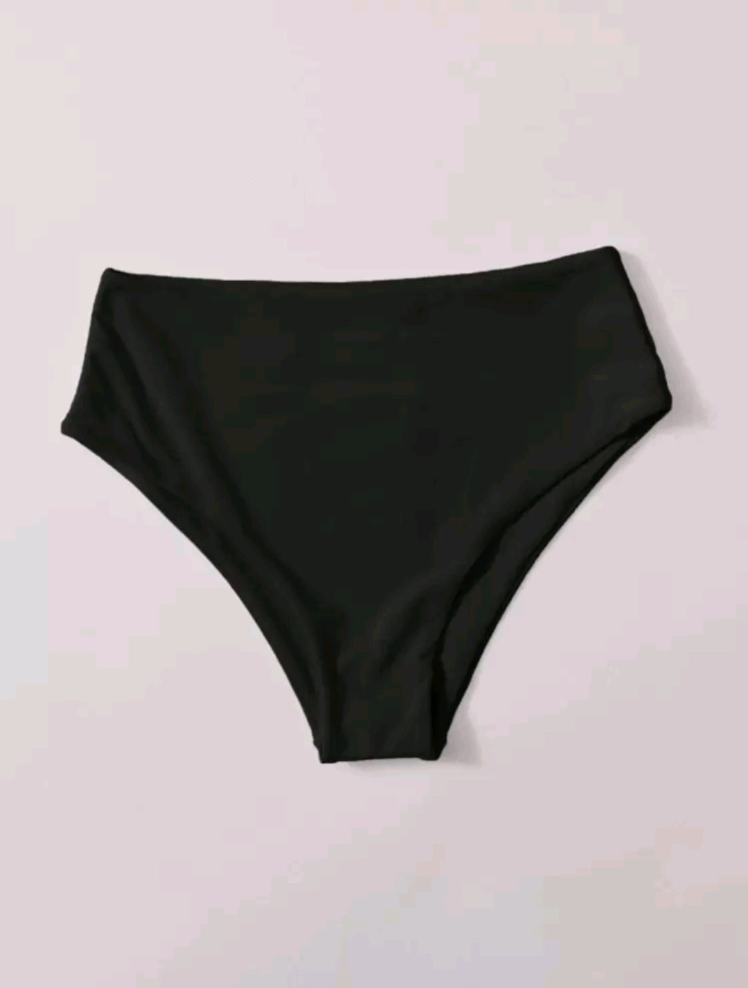 High Waisted Swimsuit Bottom - Black