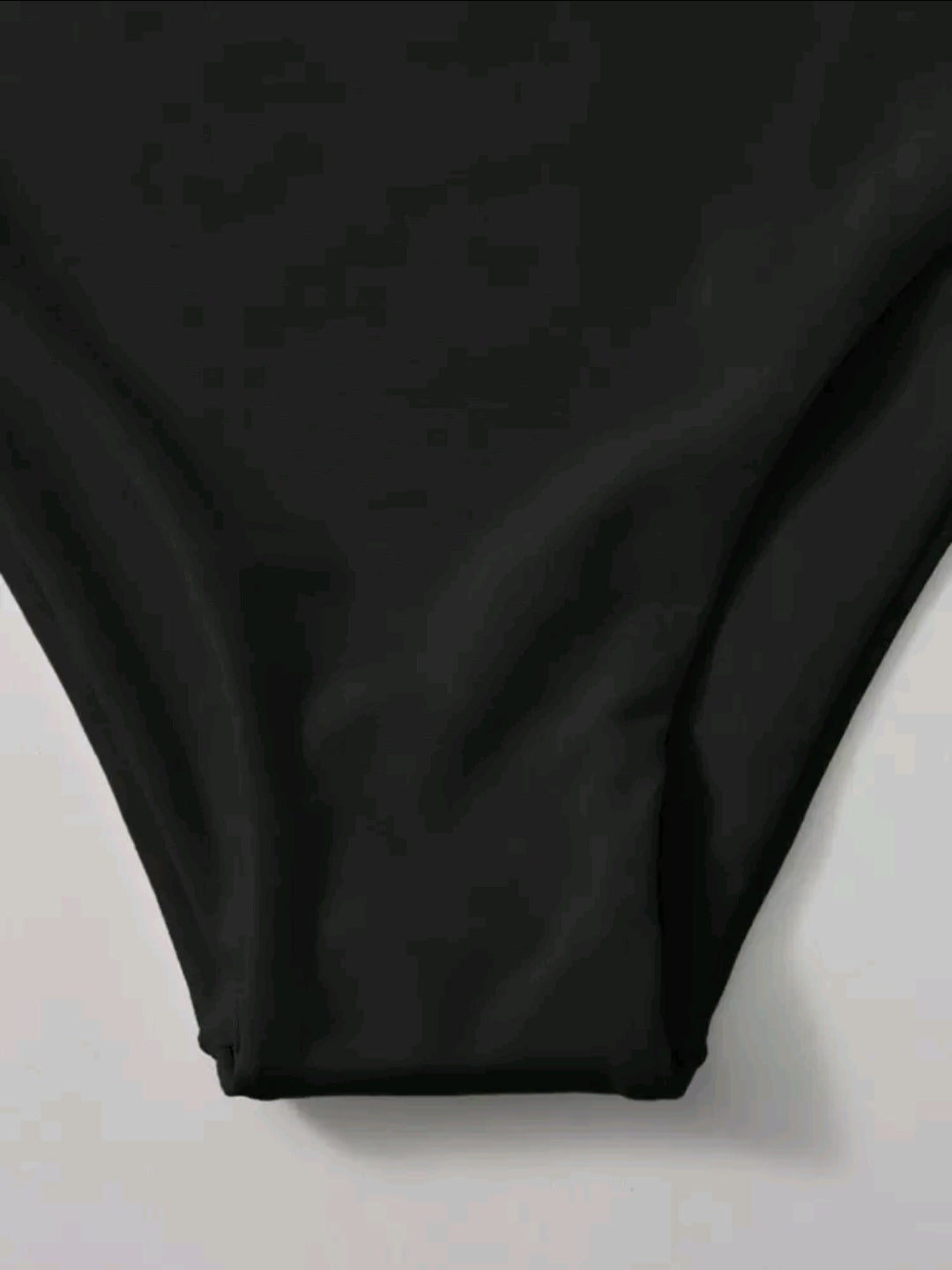 High Waisted Swimsuit Bottom - Black