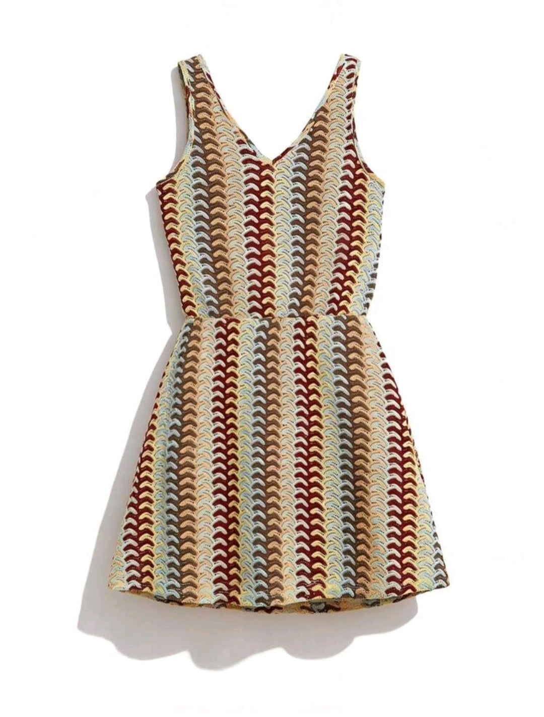 Trendy Multicolor Beach Dress