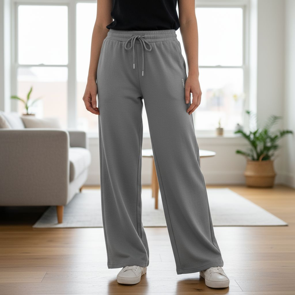 Wide Legs Sweatpants - Oysho Fabric