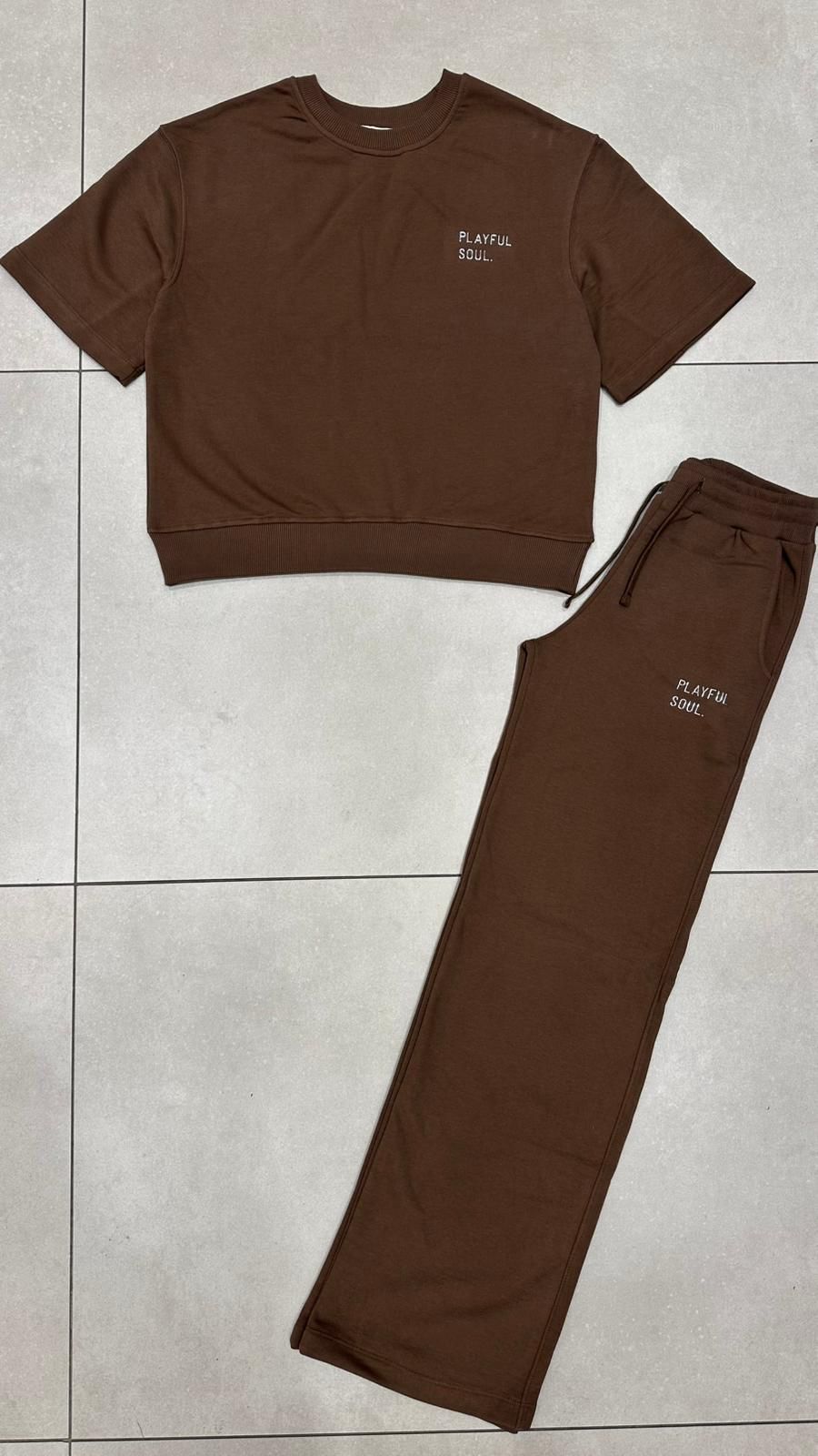 Playful Soul - Coton Set - Sweatsuit - Pants + T-Shirt