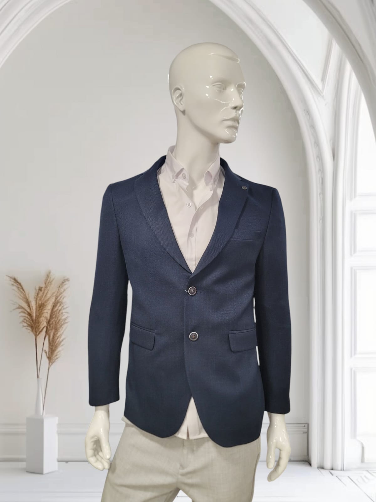 Men's Trendy Blazer - Navy Blue