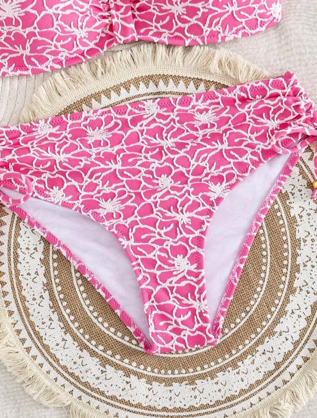 2 Pieces High Waisted Strapless Swimwear