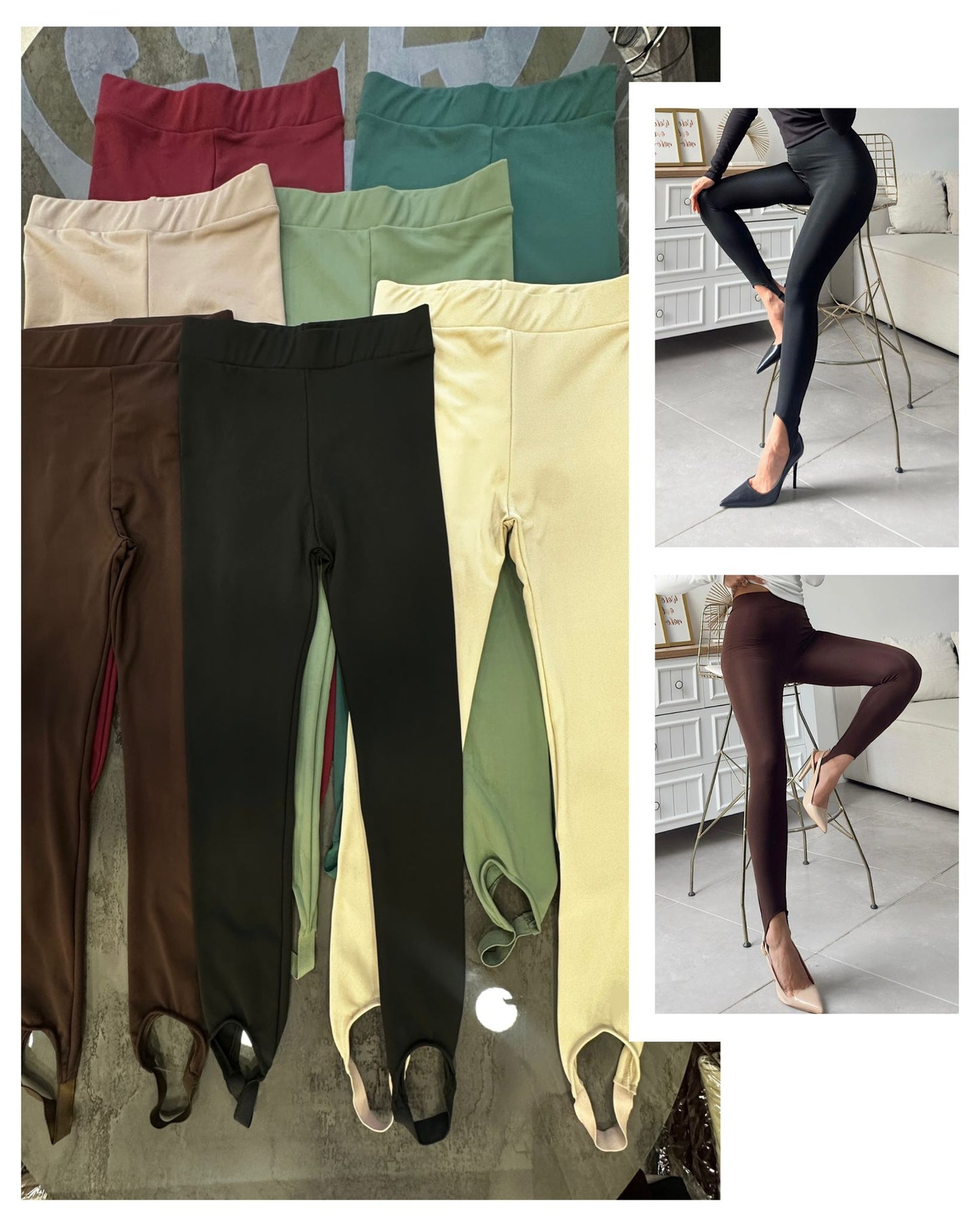 Trendy Stirrup Legging - Fleeced Inside