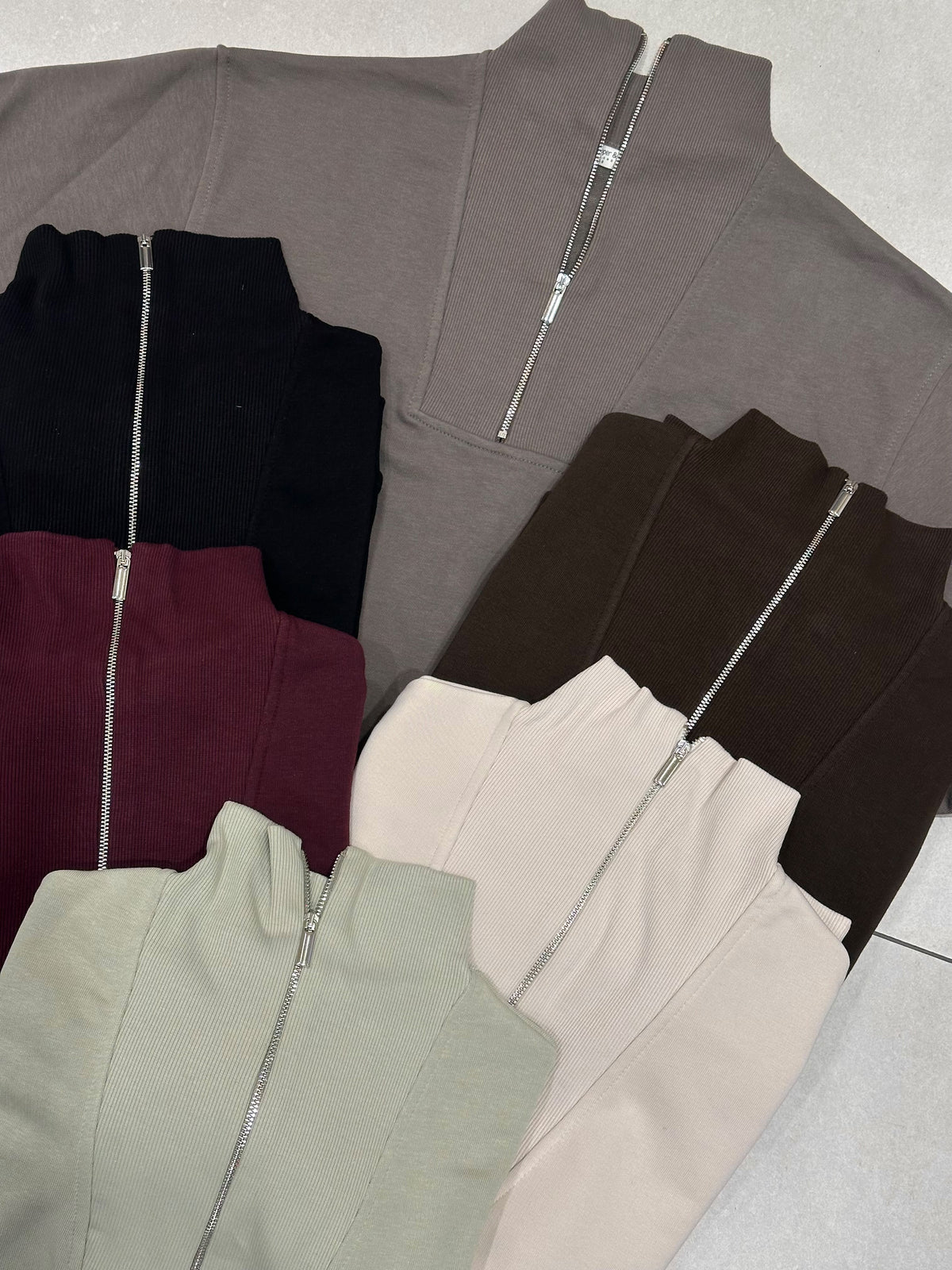 Trendy Half Zipper Hoodie