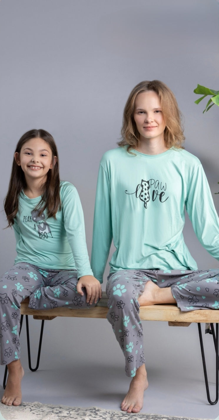 Pyjama Orobella - PAW LOVE - MICRO - Mother Daughter - Matching