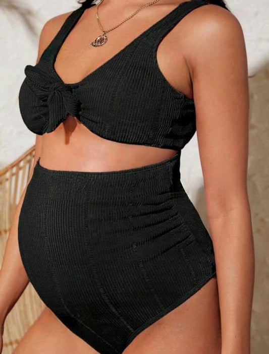 Maternity high waisted 2-piece Bikini