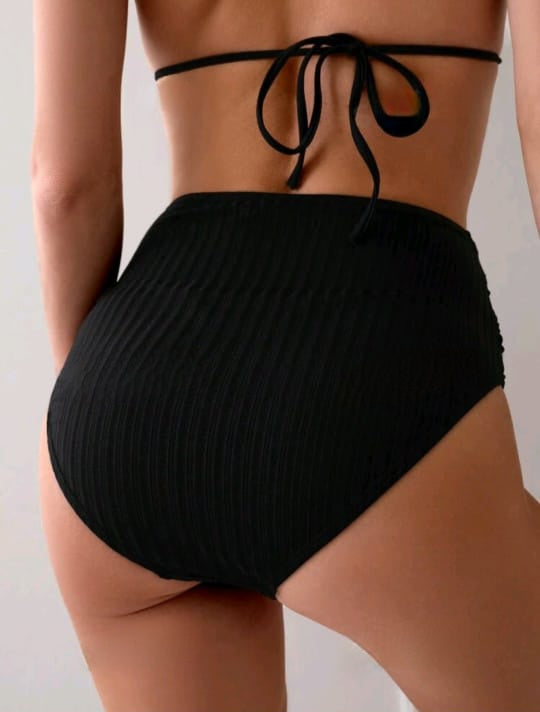 Ribbed high waisted Swimsuit Bottom