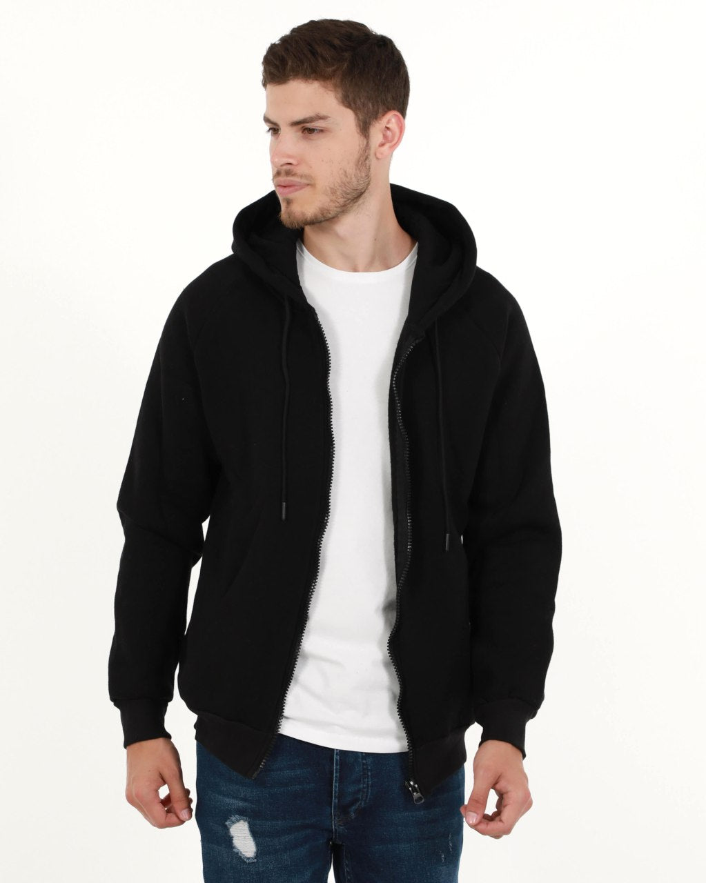 Hoodie with zipper