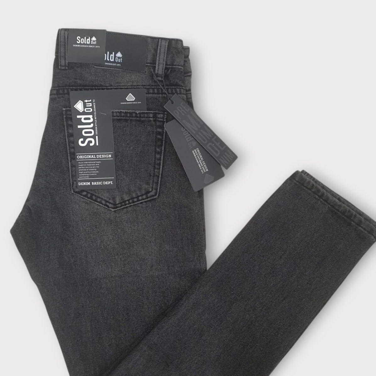 Jeans WITHOUT Lycra - Washed Black