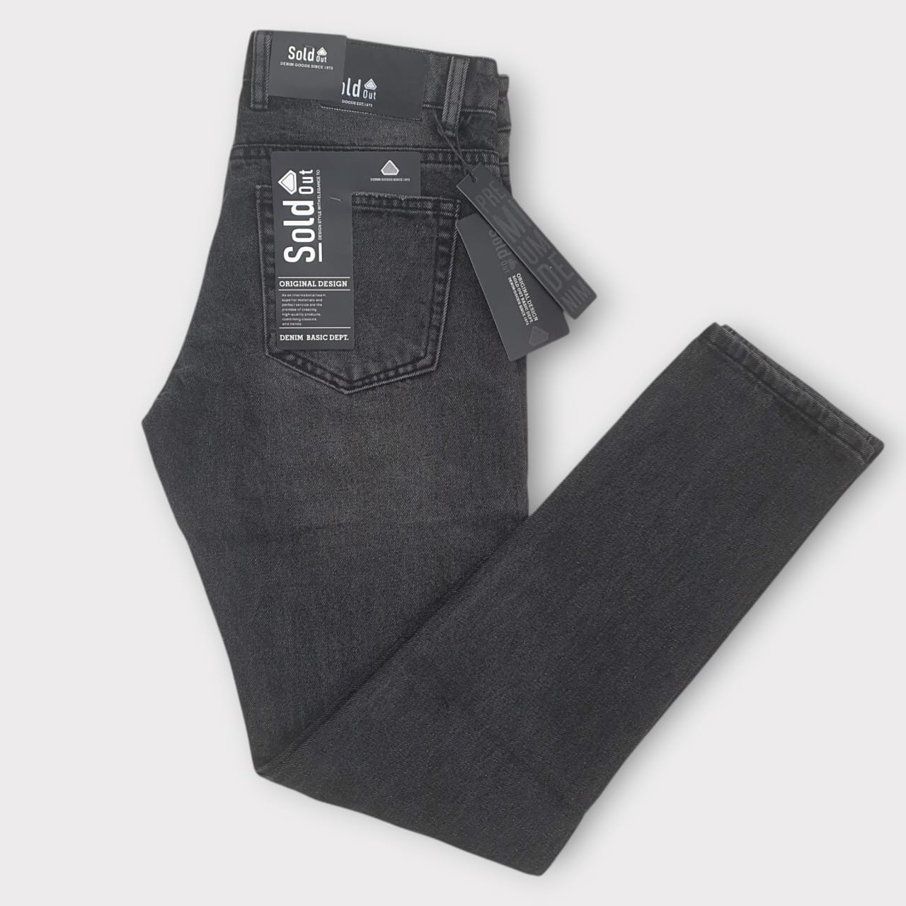 Jeans WITHOUT Lycra - Washed Black