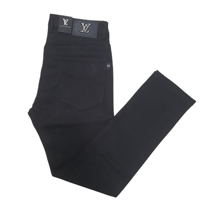 Slim Fit Jeans - Full Black