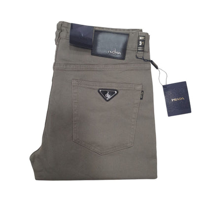 Regular Fit Jeans - Beige- Pants