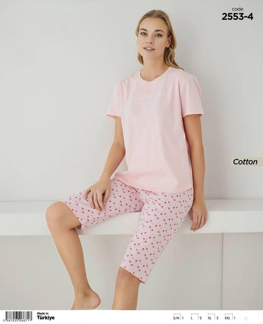 Pink Cotton Pyjama - Women - Always Better Together