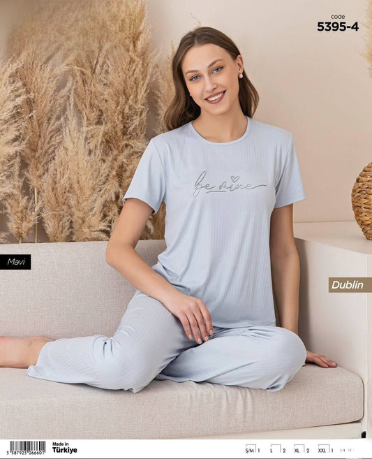 Be Mine Dublin Blue Pyjama - Women