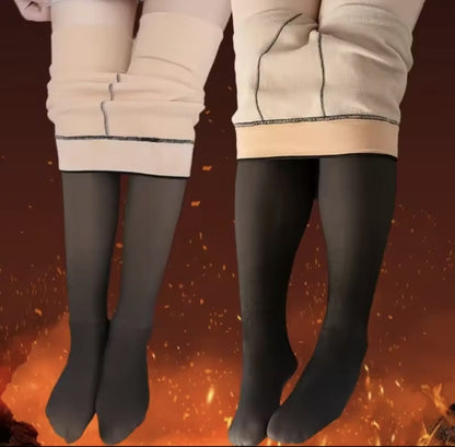 Trendy Fleeced Tights - one size
