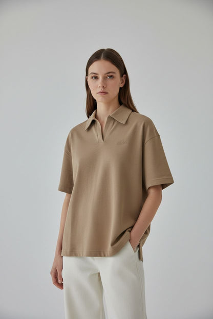 Trendy V-Neck Oversized T-Shirt