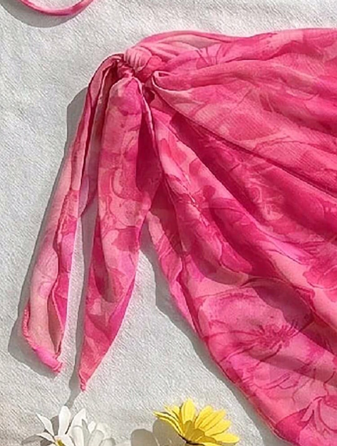 Trendy 3 Pieces Pink Swimsuit