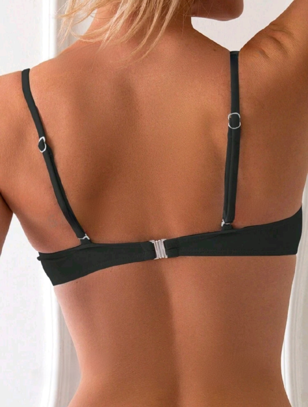 Trendy Strapless Black Bikini