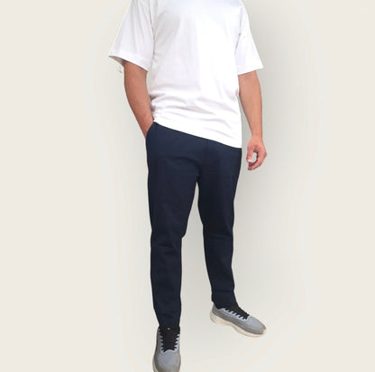 Linen Pants - Navy Blue