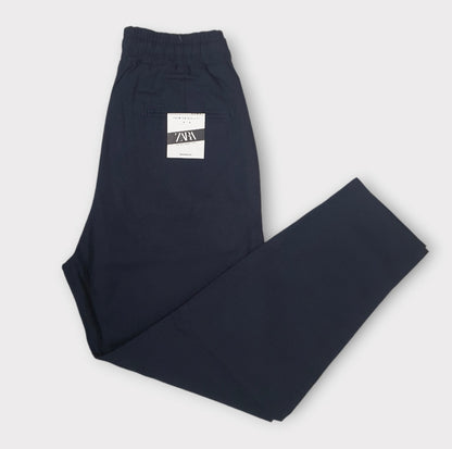 Linen Pants - Navy Blue