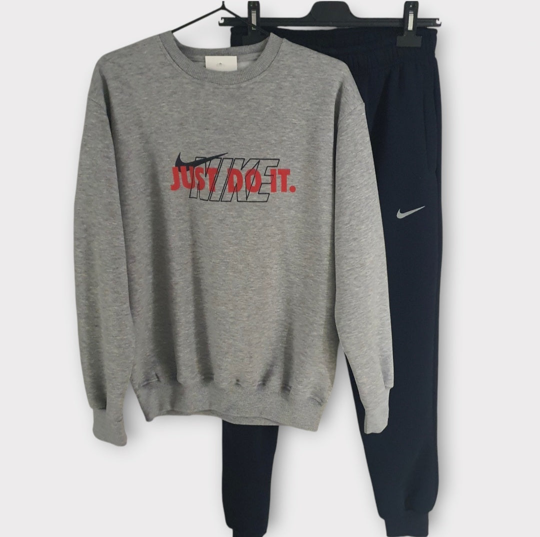 Sweatsuit - Fleece inside - Just Do It - Round Neck