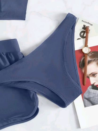 3 Pcs Bikini with Beach Shorts