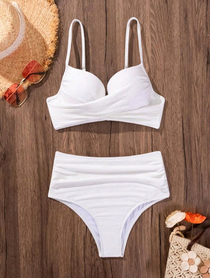 High Waisted 2 Pcs Bikini