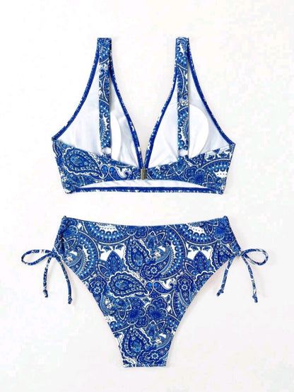 Trendy 2 Pieces Blue Bikini