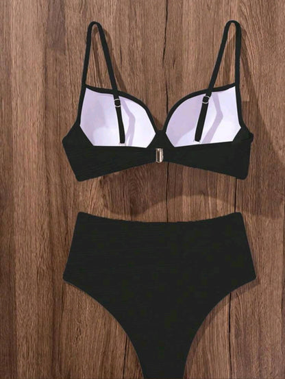 High Waisted 2 Pcs Bikini