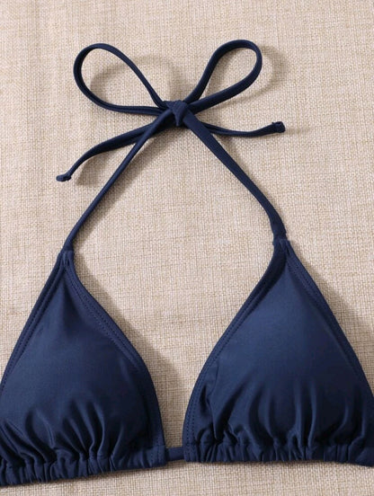 3 Pcs Navy Blue Bikini