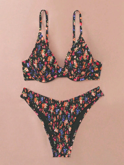 2 Pieces Floral Bikini