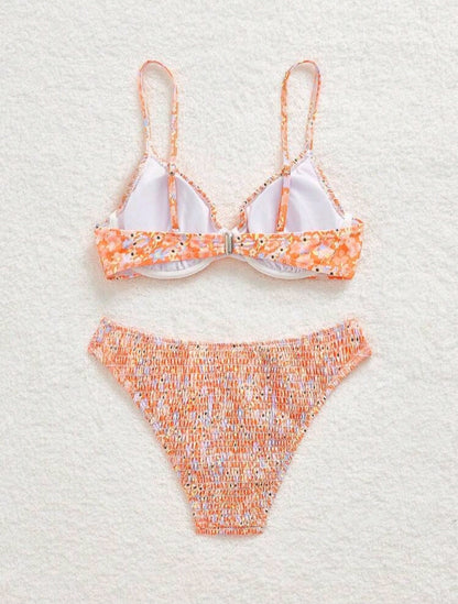 Trendy 2 Pieces Floral Bikini