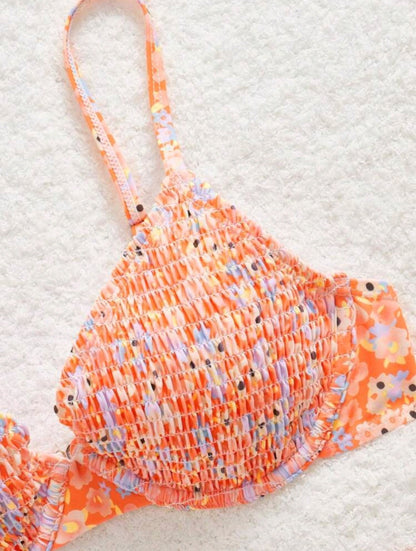 Trendy 2 Pieces Floral Bikini
