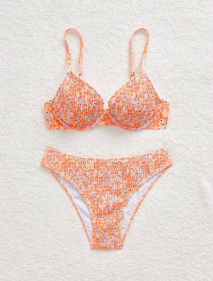 Trendy 2 Pieces Floral Bikini