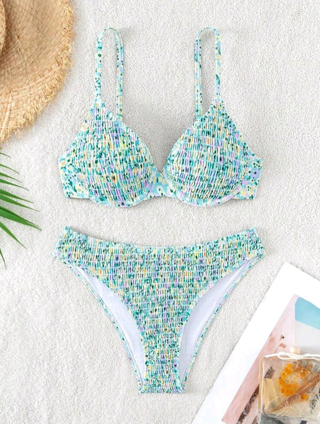 Trendy 2 Pieces Floral Bikini