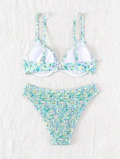 Trendy 2 Pieces Floral Bikini