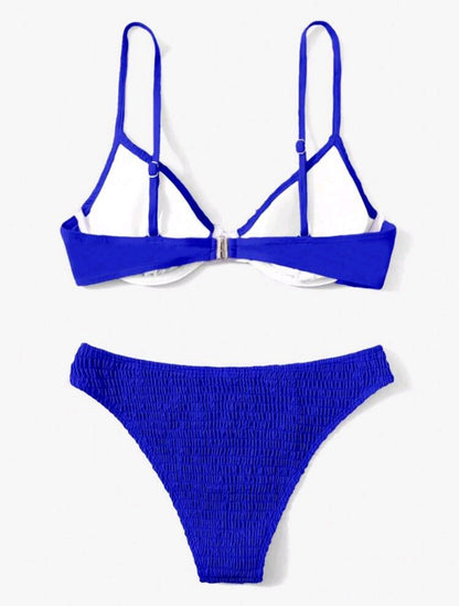 Trendy 2-Piece Dark Blue Bikini