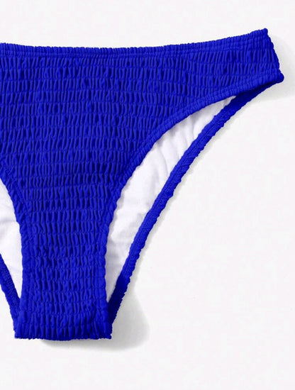 Trendy 2-Piece Dark Blue Bikini