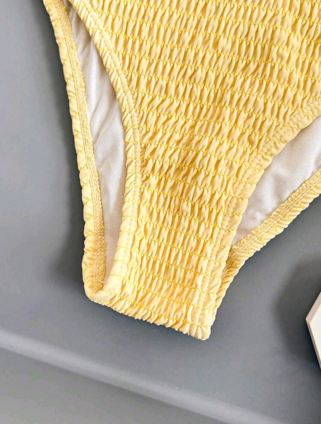 Trendy 2 Pieces Yellow Swimwear