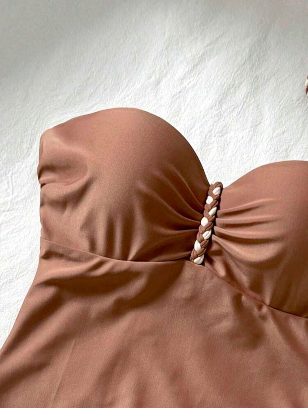 Trendy One Piece Strapless Swimsuit