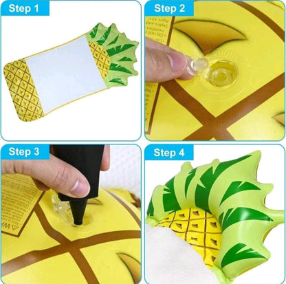 1 PVC Inflatable Floating Bed - Foldable Hammock Floating Mat - Beach Essentials